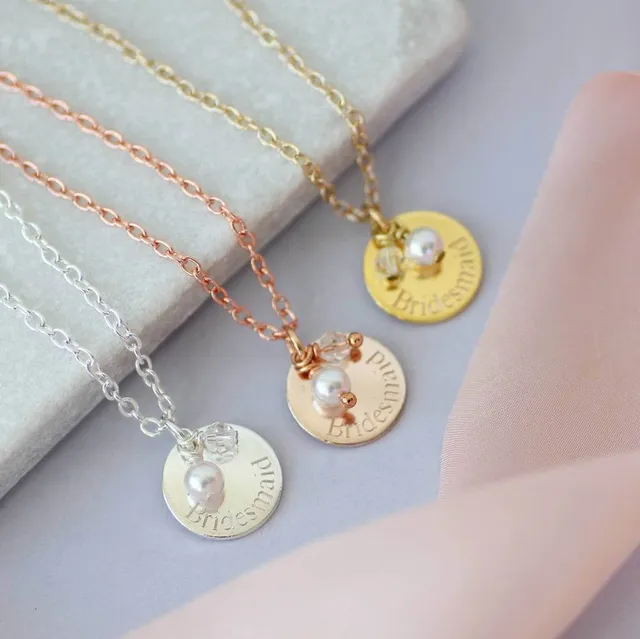 Joy by Corrine Smith Bridesmaid Halskette Perle Gold 16 Zoll