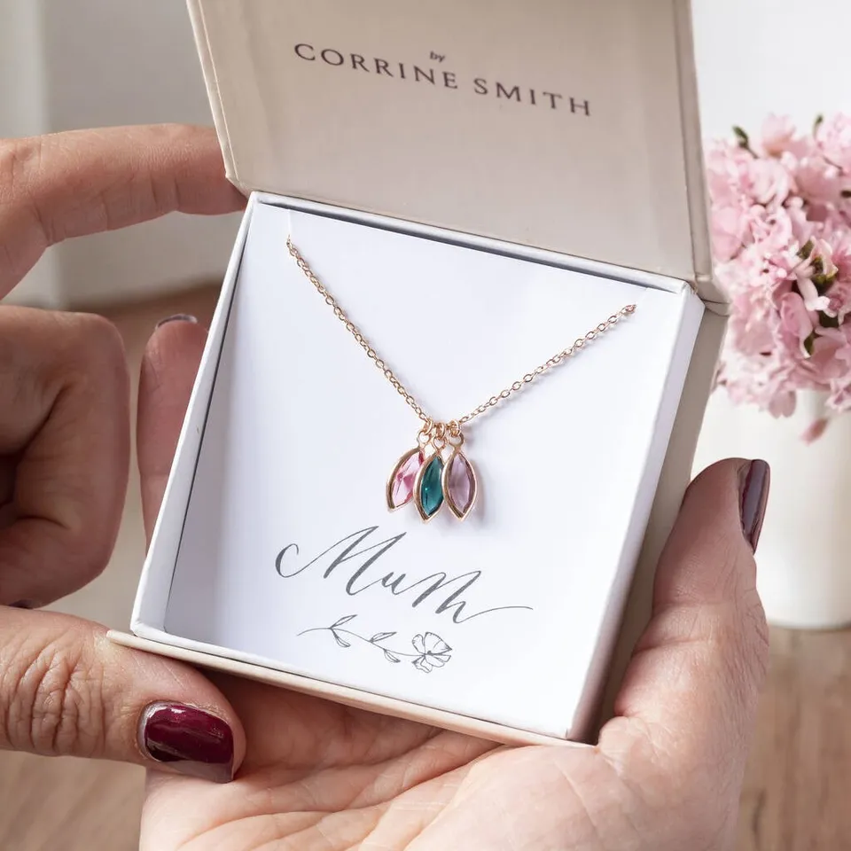 Joy by Corrine Smith Family Marquise Halskette Roségold