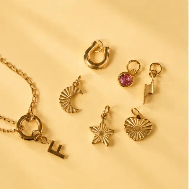 Joy by Corrine Smith Week of Charms Halskette Gold 7 Charms