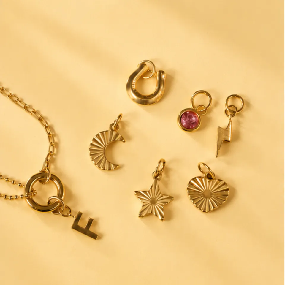Joy by Corrine Smith Week of Charms Halskette Gold 7 Charms