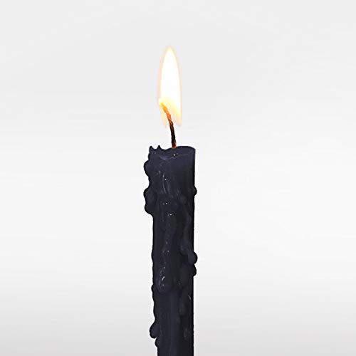 NKlaus Candles Bienenwachs Tafelkerzen 12cm 25 Stück schwarz