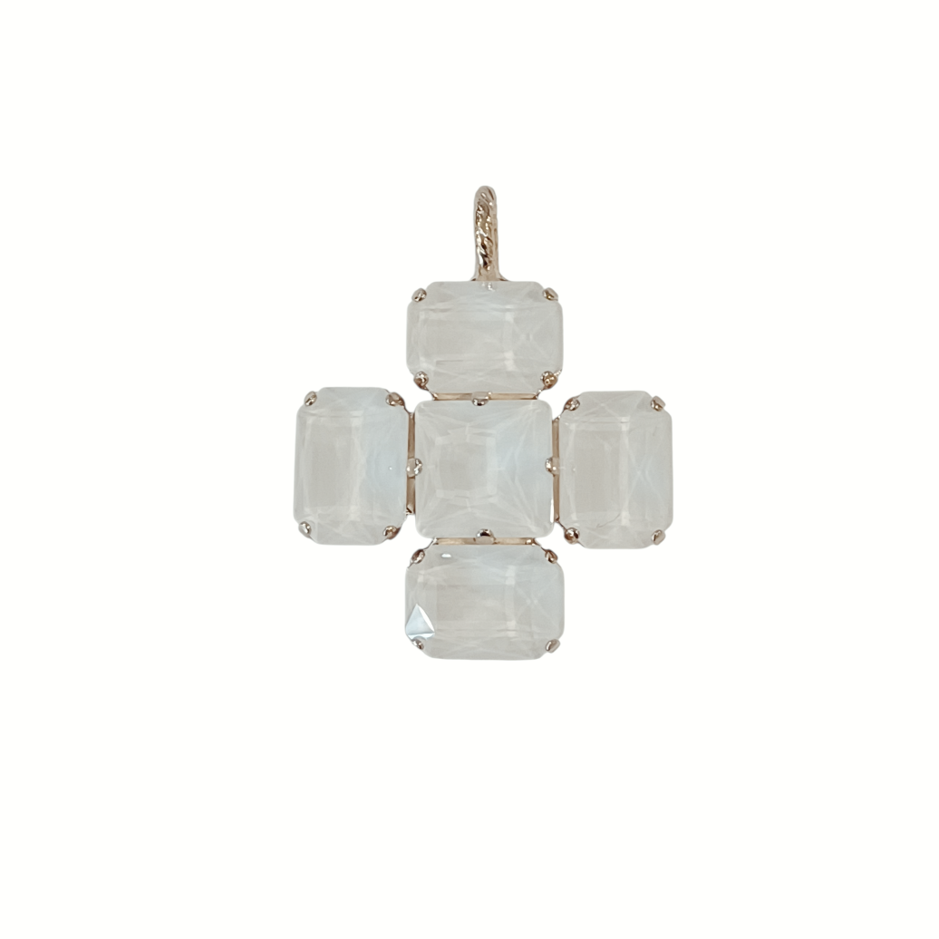 Alevá Bijoux Croci Quadra Kreuz Anhänger Gold 3,5 cm