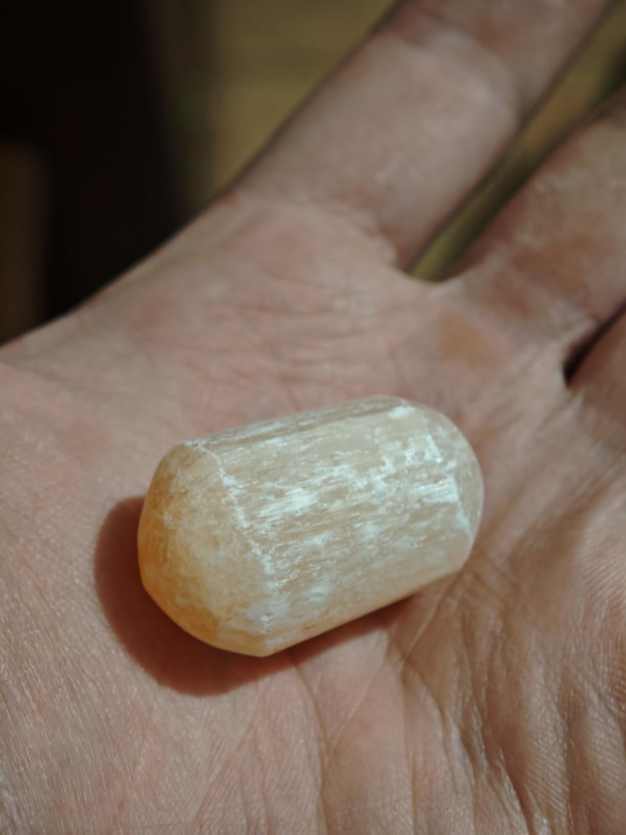 NKlaus Healing Crystals Oranger Selenit Trommelsteine 900g Edelstein