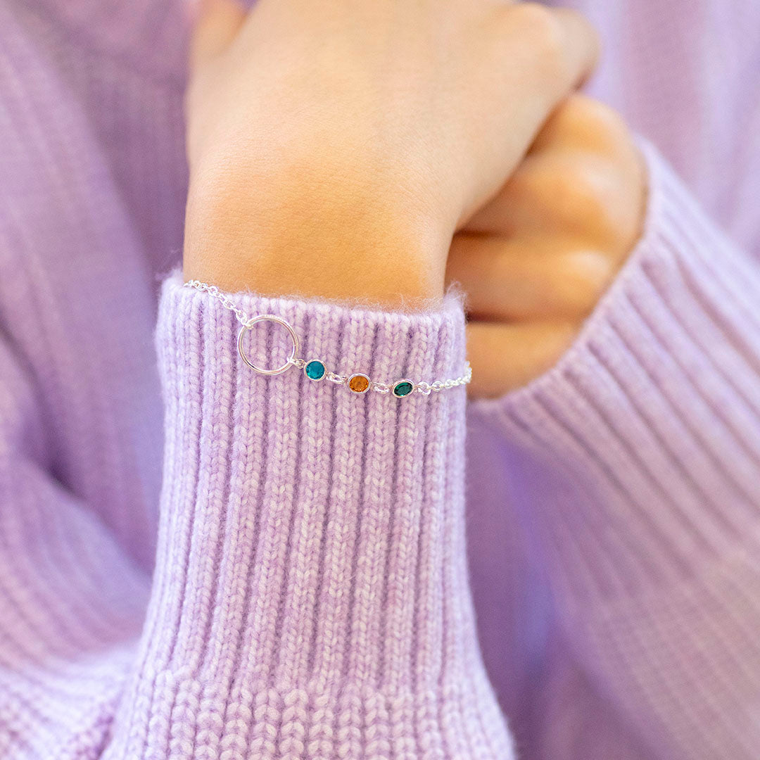 JOY by Corrine Smith Mother Three Children Armband Gold Kreis