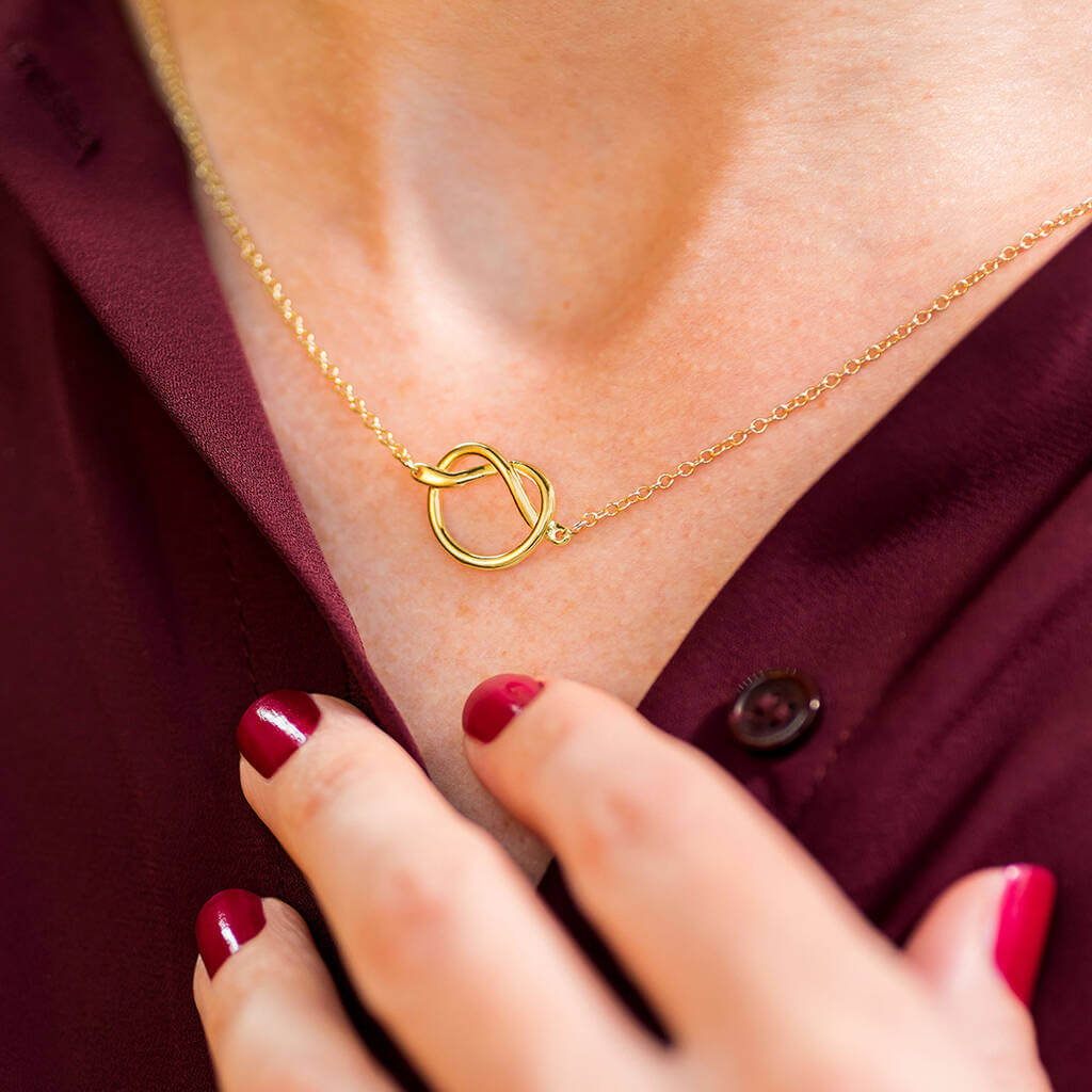 Joy by Corrine Smith Friendship Knot Halskette Gold 45cm