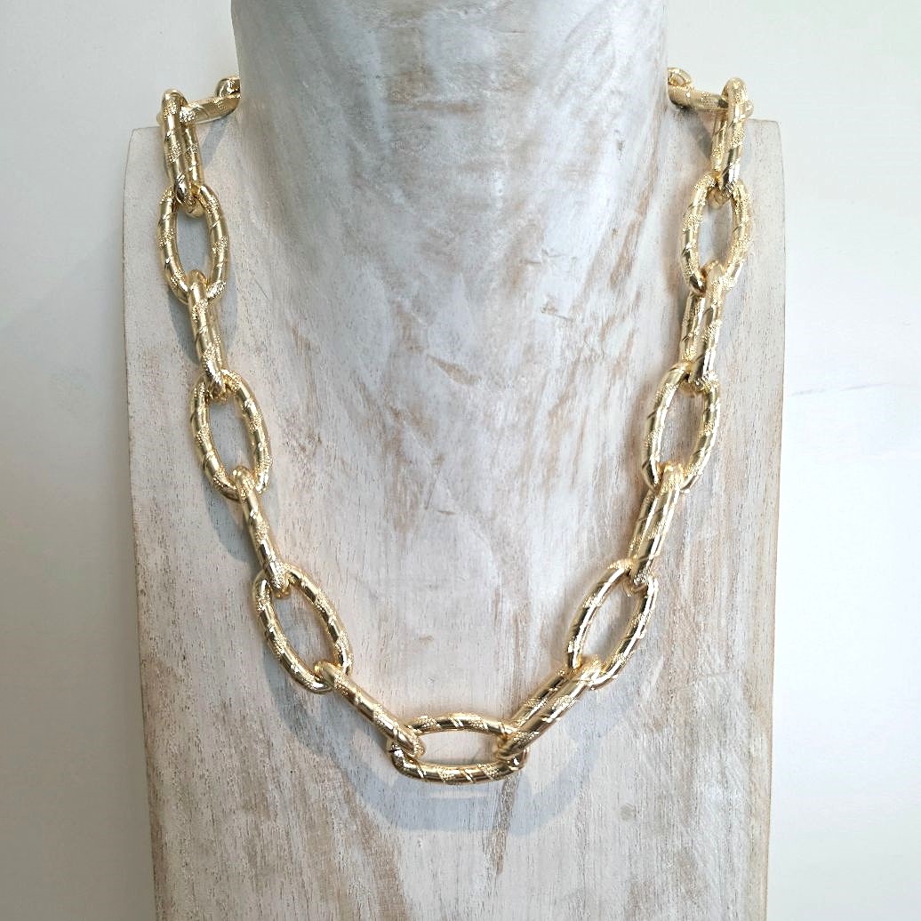 Alevá Bijoux Collane Rodi Rock Halskette Gold