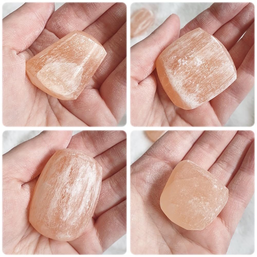 NKlaus HEALING CRYSTALS Selenit Rohsteine orange 1000 g