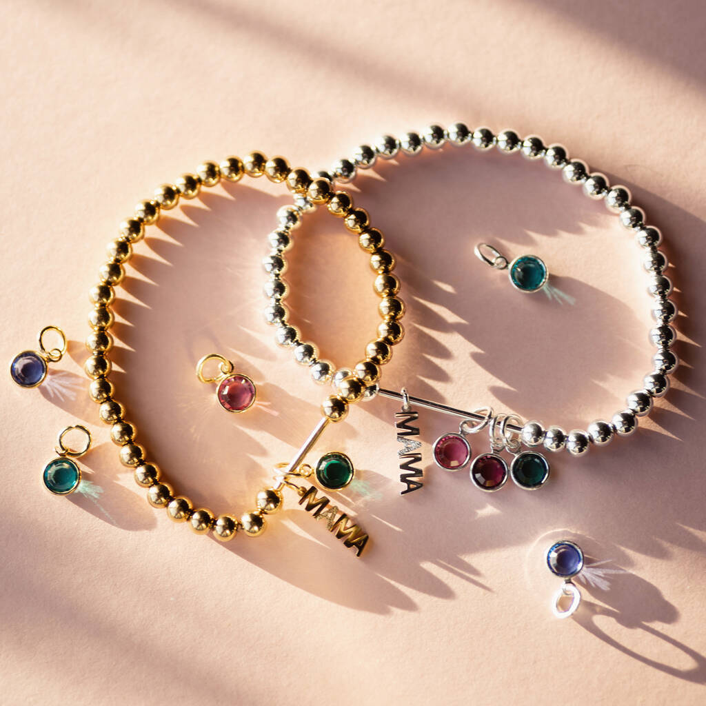 Joy by Corrine Smith Mama Armband Gold Geburtsstein Kristall