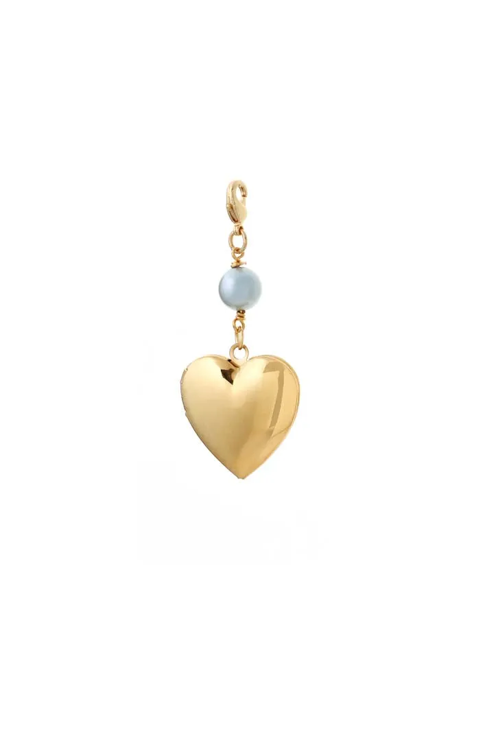 Joy by Corrine Smith Something Blue Herz Medaillon Gold Perle