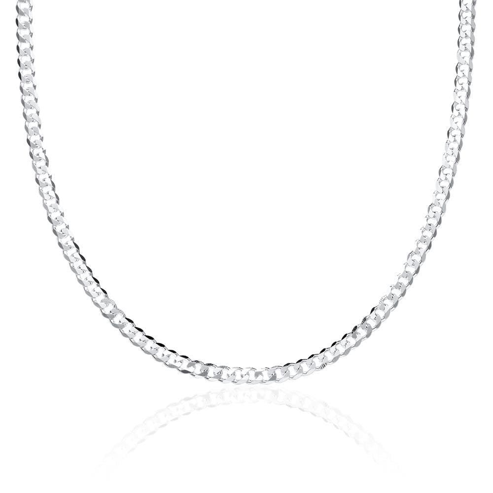 JEWLIX Panzerketten PK0030 Halskette Silber 55cm 3mm