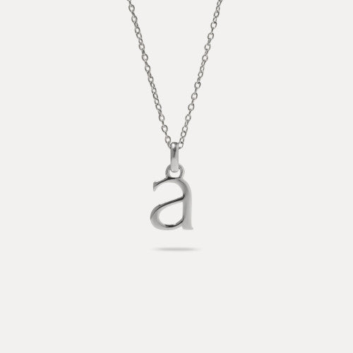 Stilnest Initial Ankerkette 925 Silber Buchstabe 45 cm