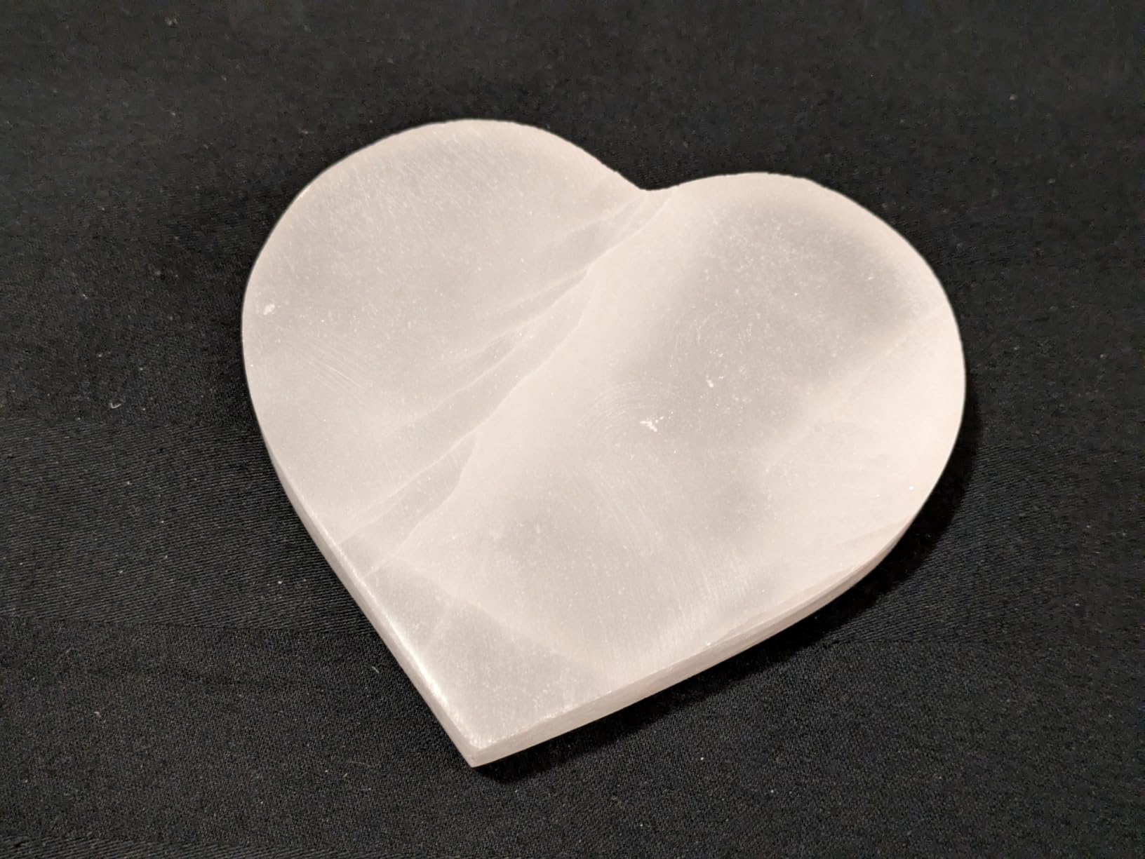 NKlaus Healing Crystals Selenit-Herzplatte 10x9cm