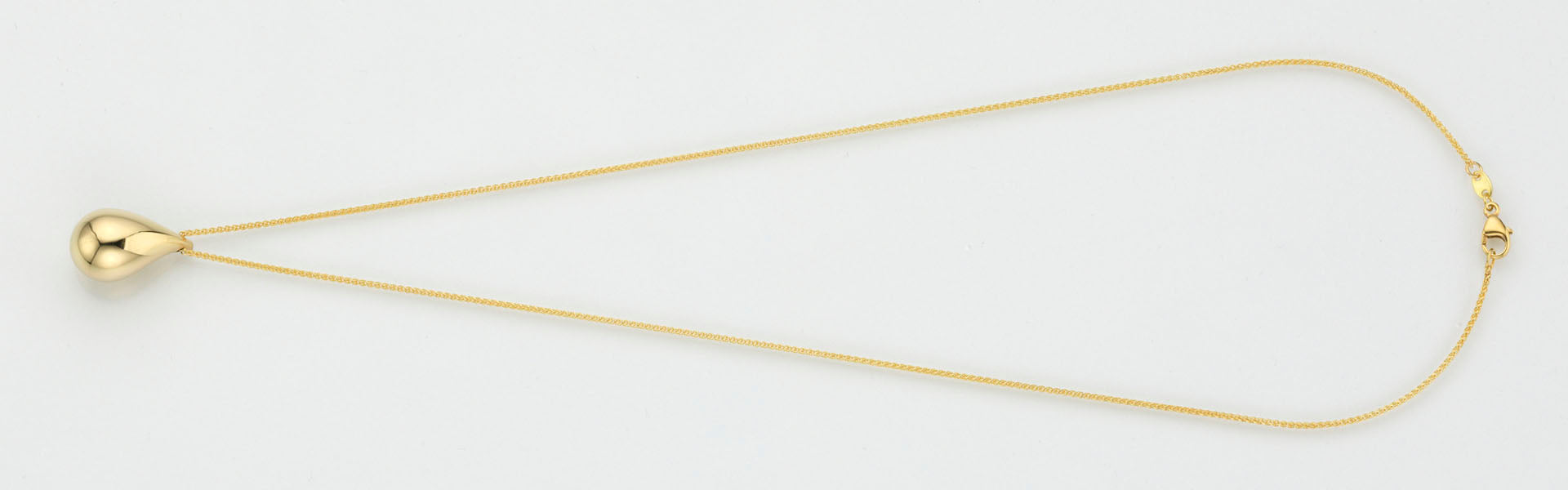 Eugen Rühle Tropfen Anhänger 12x20mm Pendant 585 Gelbgold