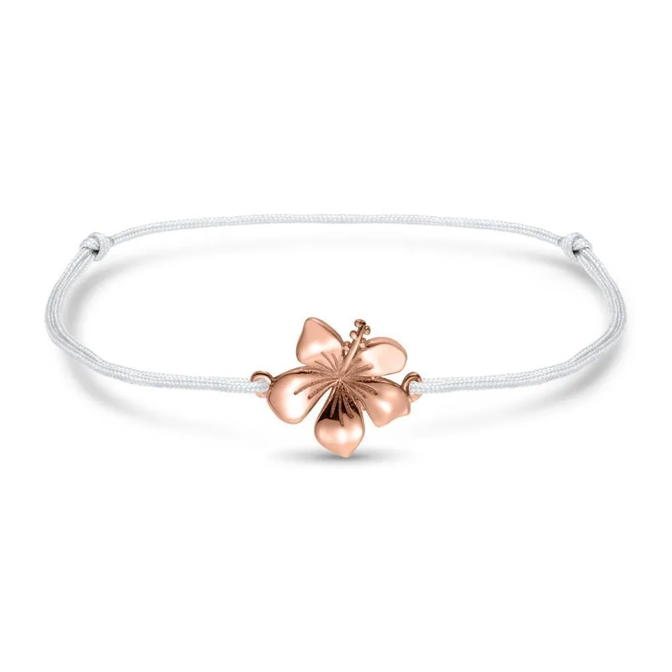 JEWLIX TXB0139-R ID-Armband Textil Hibiskus Rosé