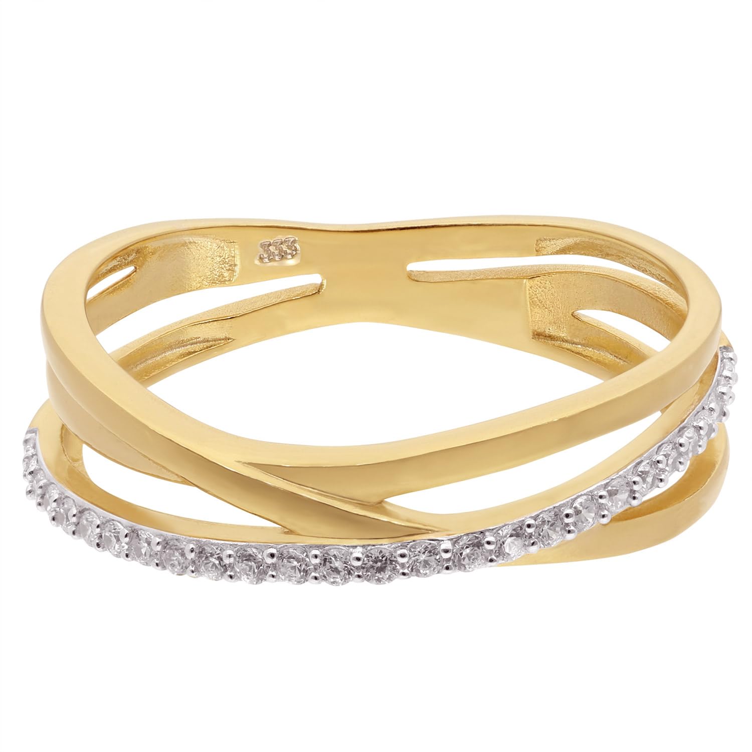 trendor 68452 Damenring Gold 333 Zirkonia Gr. 52
