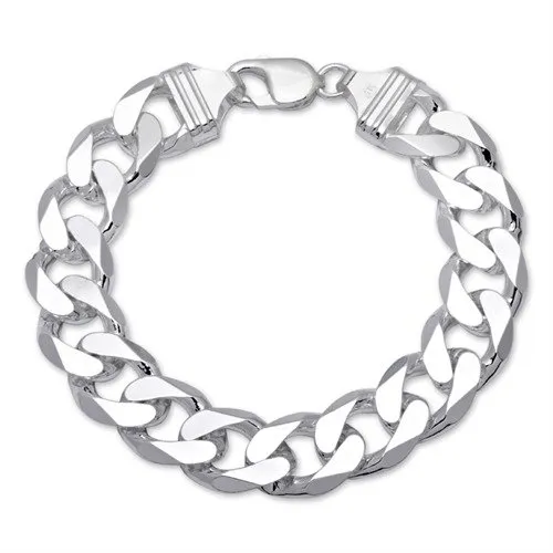 JEWLIX PA0150 Panzerarmband Silber Herren 21 cm 15 mm