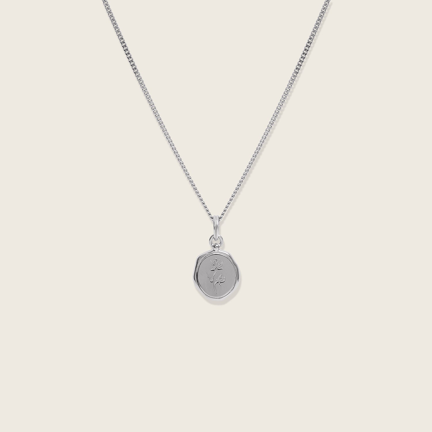 Stilnest Floral Seal Kette Gold Vermeil 45cm Panzerkette