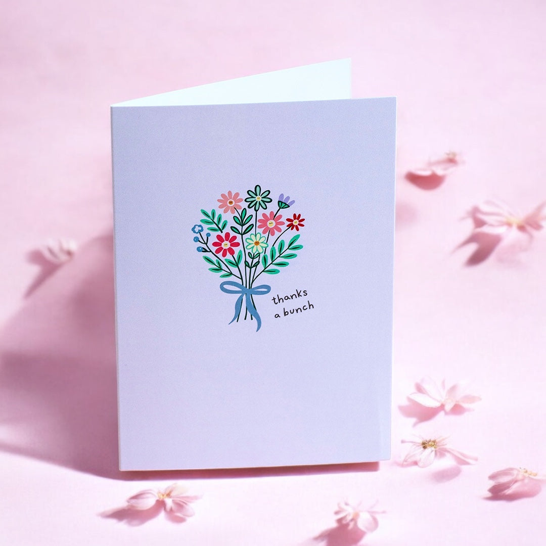 Joy by Corrine Smith Thanks a Bunch Grußkarte Blumen A6