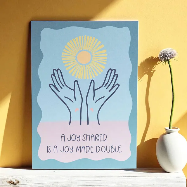 Joy by Corrine Smith A Joy Shared A5 Print Karte