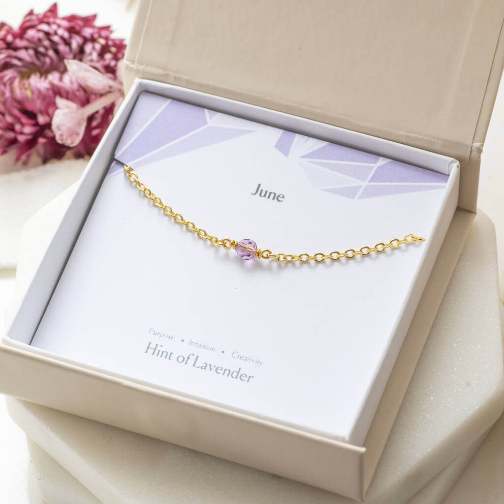 Joy by Corrine Smith June Birthstone Bead Armband Silber