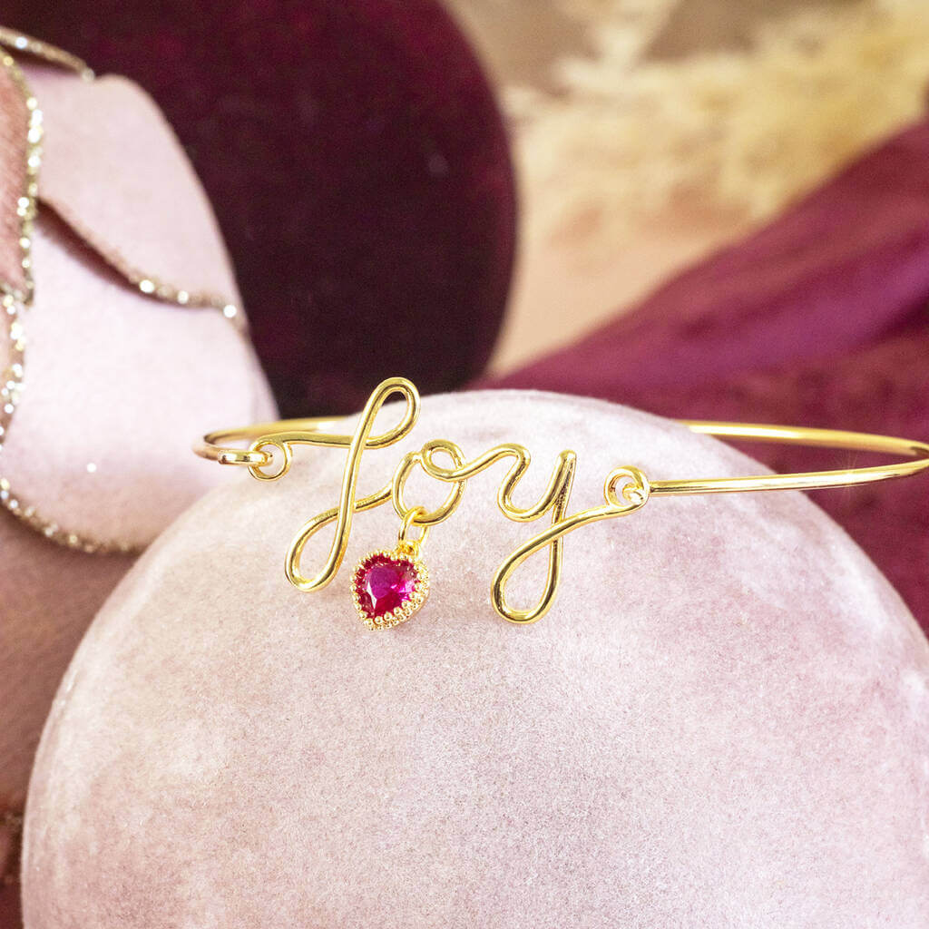 Joy by Corrine Smith JOY Armband Gold Herz Geburtsstein