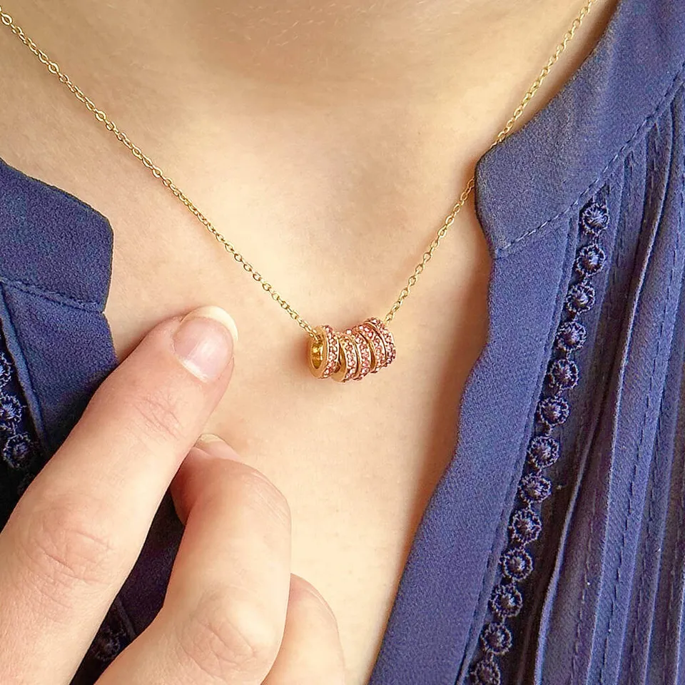 Joy by Corrine Smith 50th Birthday Birthstone Halskette Ringe