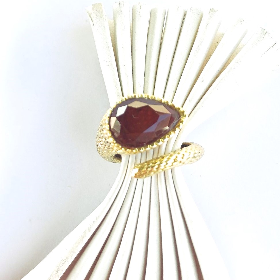 Alevá Bijoux Calypso Ring Bronze Quarz verstellbar
