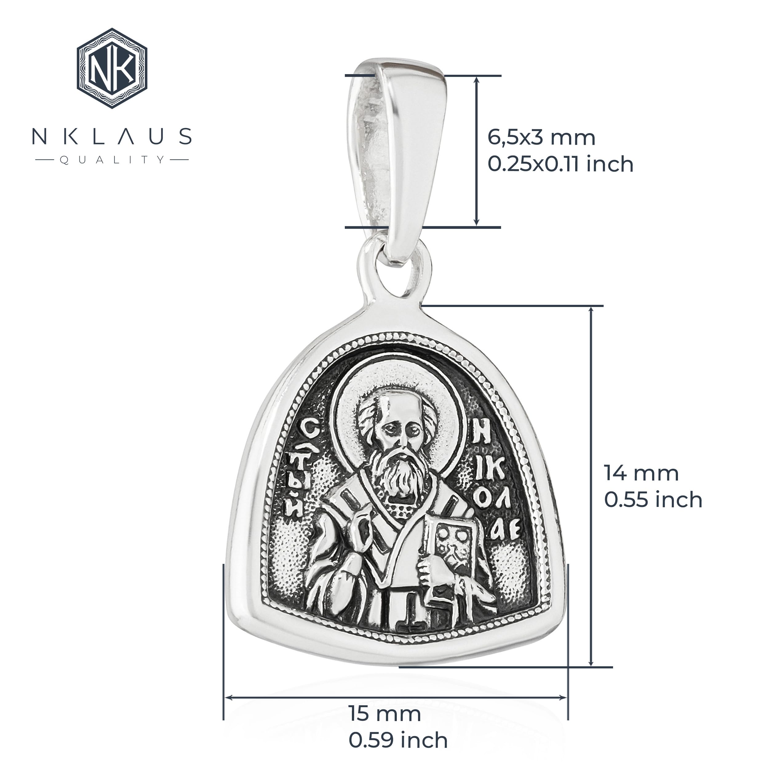 NKlaus Jewellery Nikolaus Ikonen Anhänger Silber 925 14x15mm