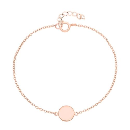 JEWLIX ID-Armbänder Armband Sterlingsilber rosévergoldet
