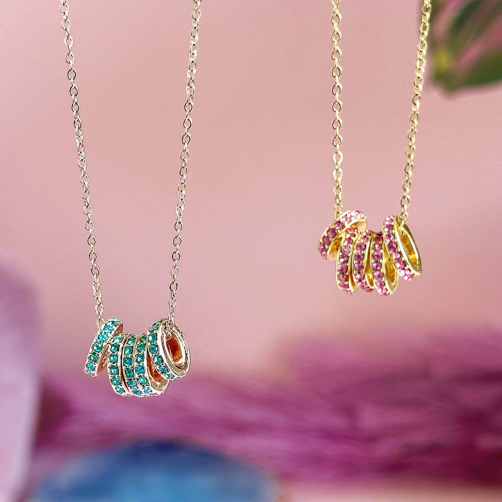 Joy by Corrine Smith 50th Birthday Rings Halskette Kristall