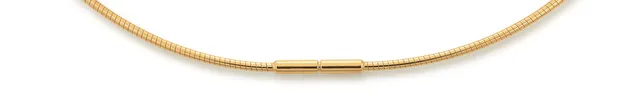 Eugen Rühle Omega rund 1,3mm Halskette 585 Gelbgold 45 cm