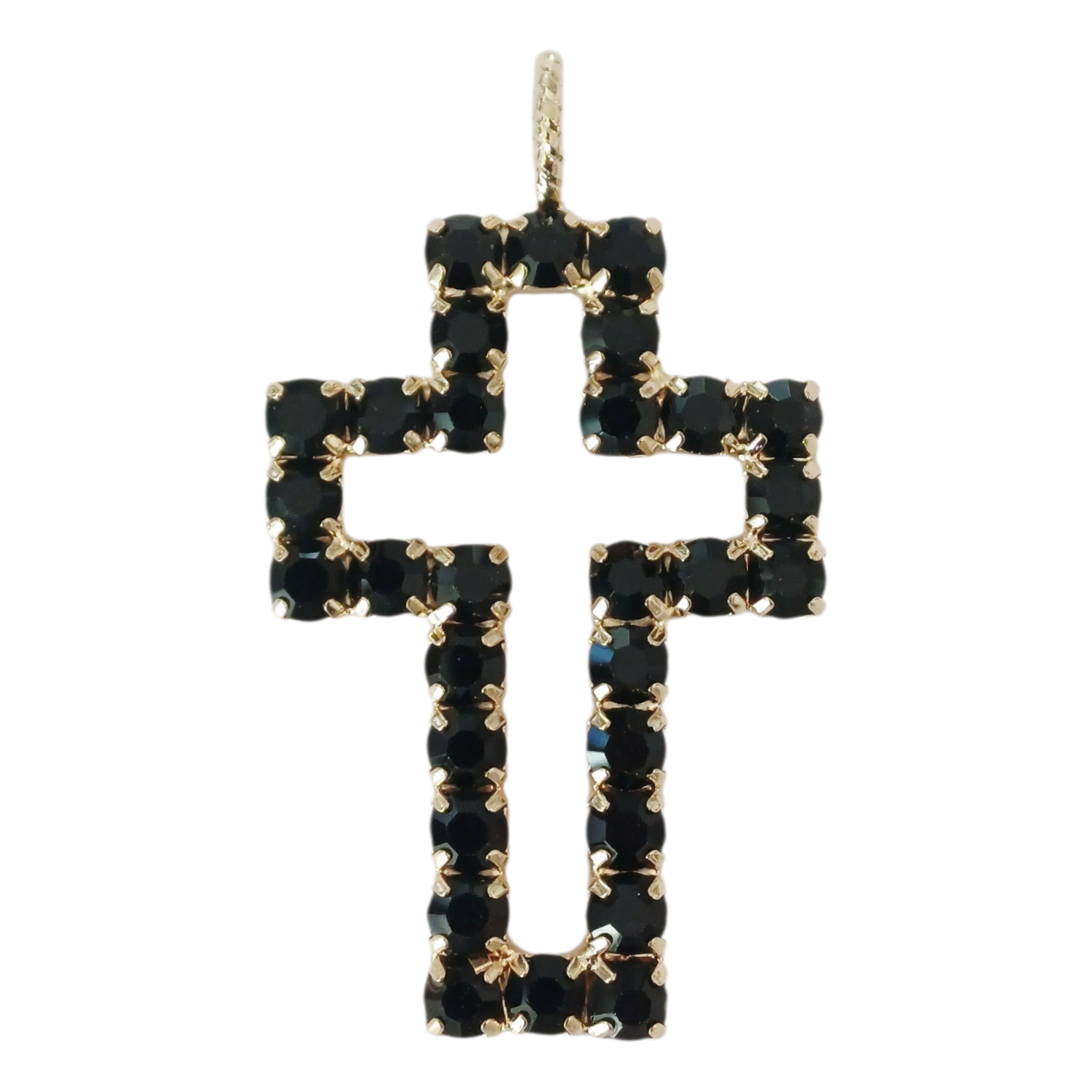 Alevá Bijoux Croci Alba Kreuz Anhänger Gold 6,2 cm