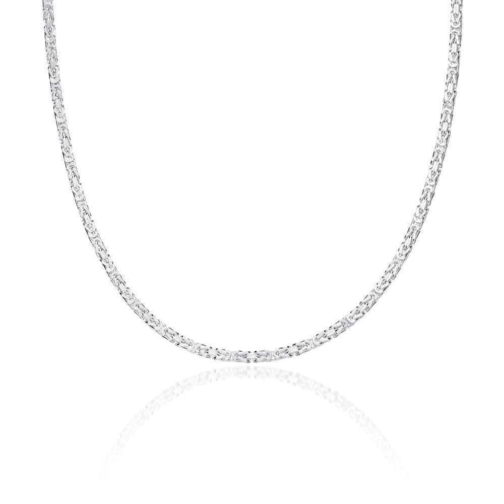JEWLIX Königsketten Königskette Silber 925 2mm Herrenkette