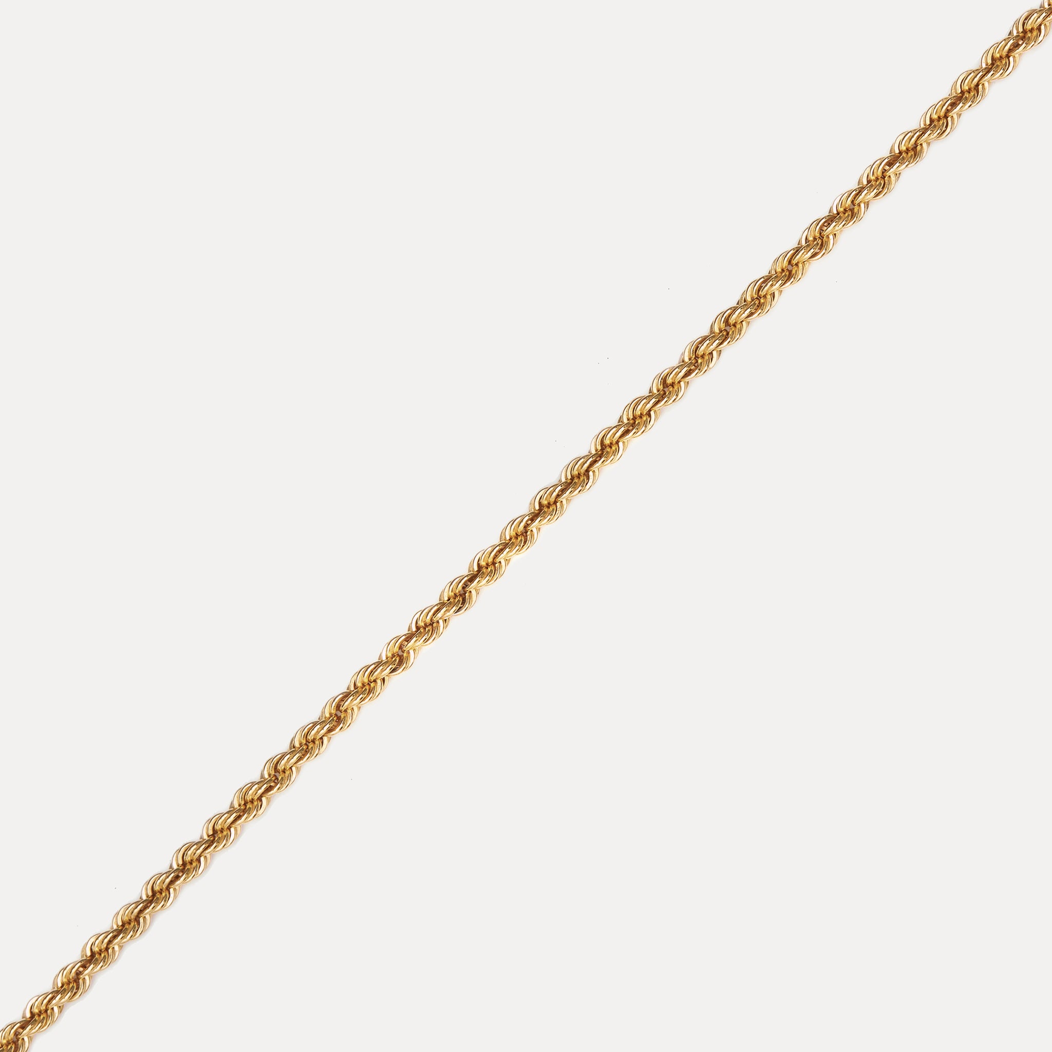 Stilnest Kordelkette 3,2 mm Gold Vermeil Silber 45 cm