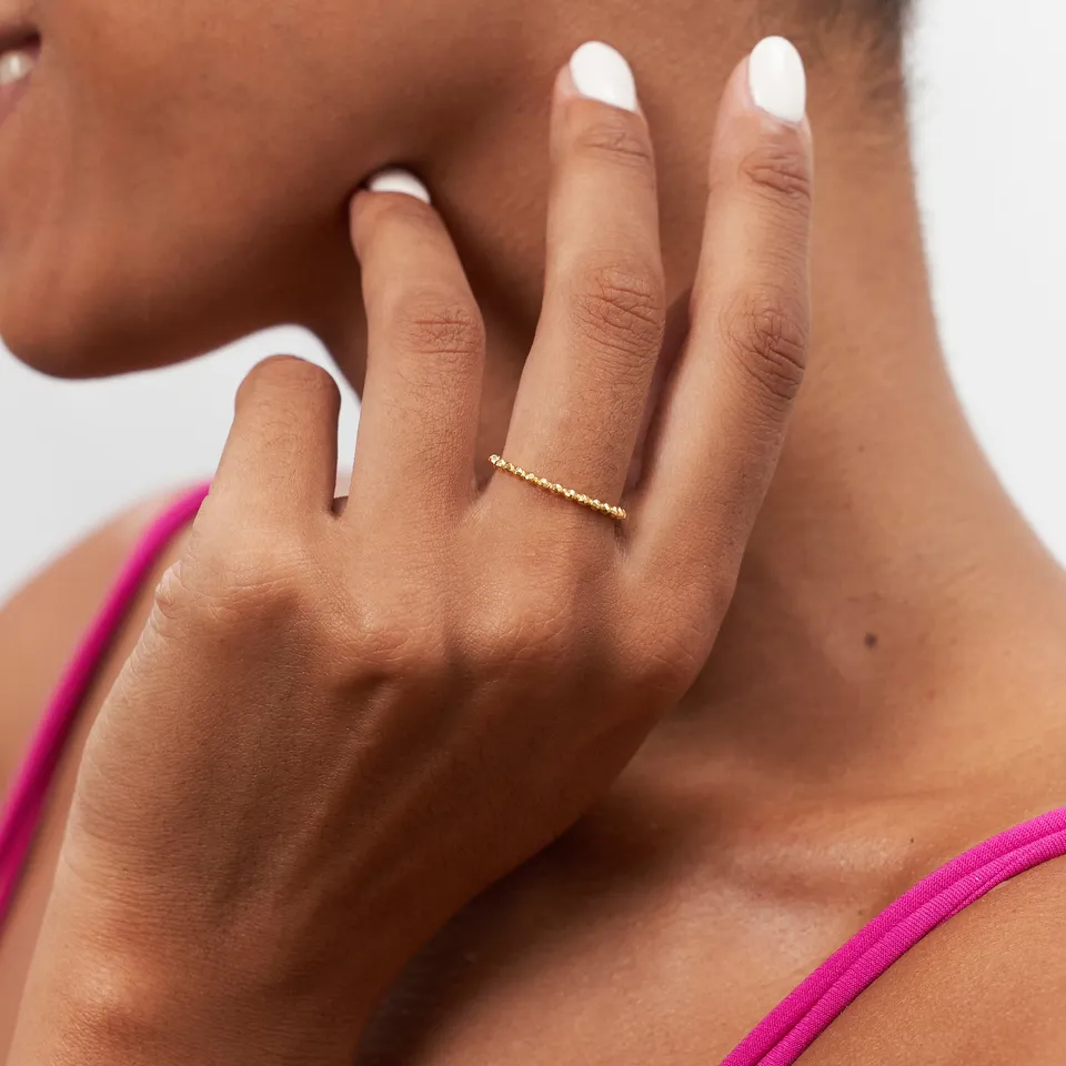 Stilnest Party Stack Ring Stapelring 585 Gold