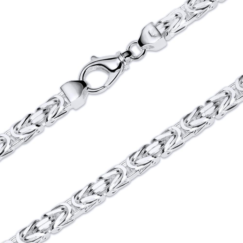 JEWLIX Königsketten KK0075 Silberkette 7,5 mm 50 cm Herren