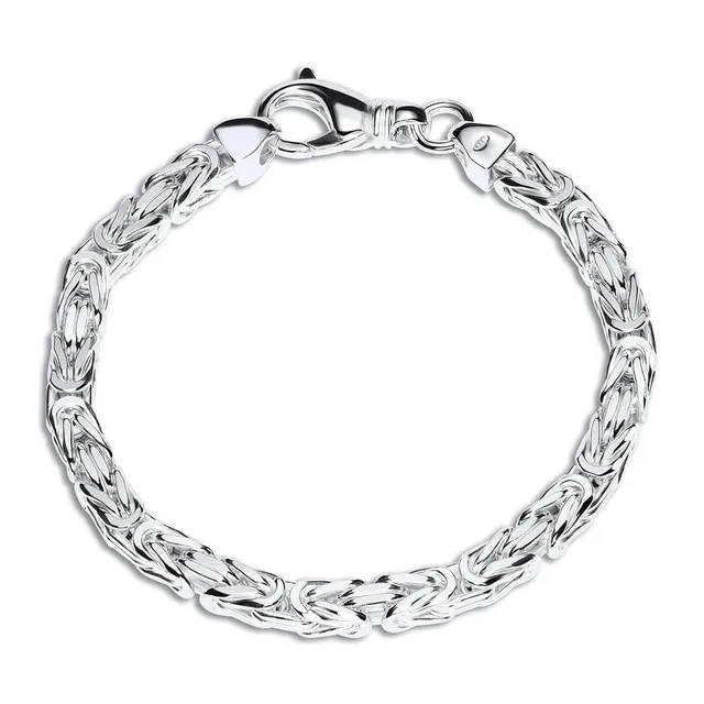 JEWLIX Königsarmbänder Armband Silber 925 6mm 21cm