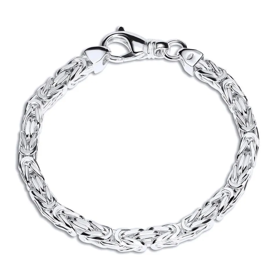 JEWLIX Königsarmbänder Armband Silber 925 6mm 21cm