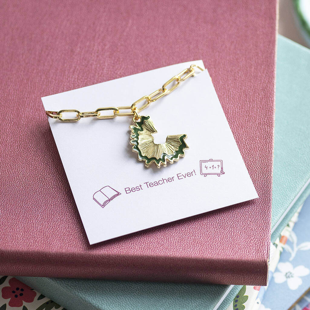 Joy by Corrine Smith Pencil Shaving Charm Armband Gold