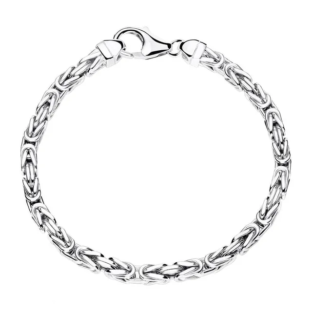 JEWLIX Königsarmband Silber 925 4 mm 19 cm Armband