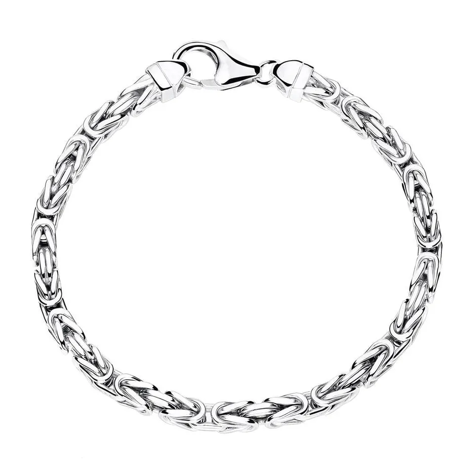 JEWLIX Königsarmband Silber 925 4 mm 19 cm Armband