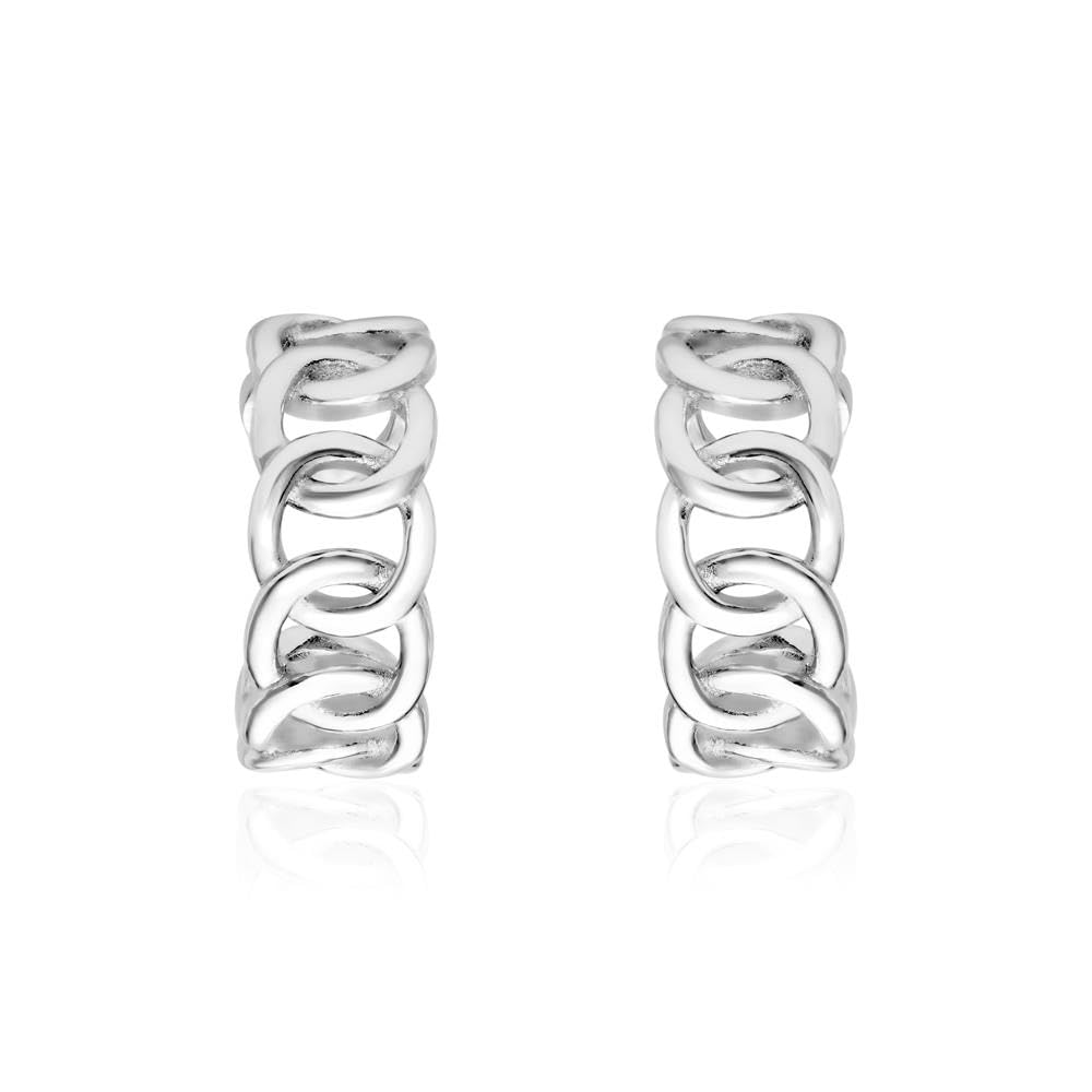 JEWLIX Ohrstecker Ear Cuffs Silber 925 Kreis Paar