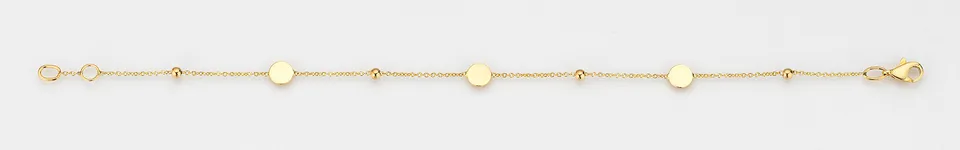 Eugen Rühle Armbänder 37.4400 Armband 585 Gelbgold Scheiben