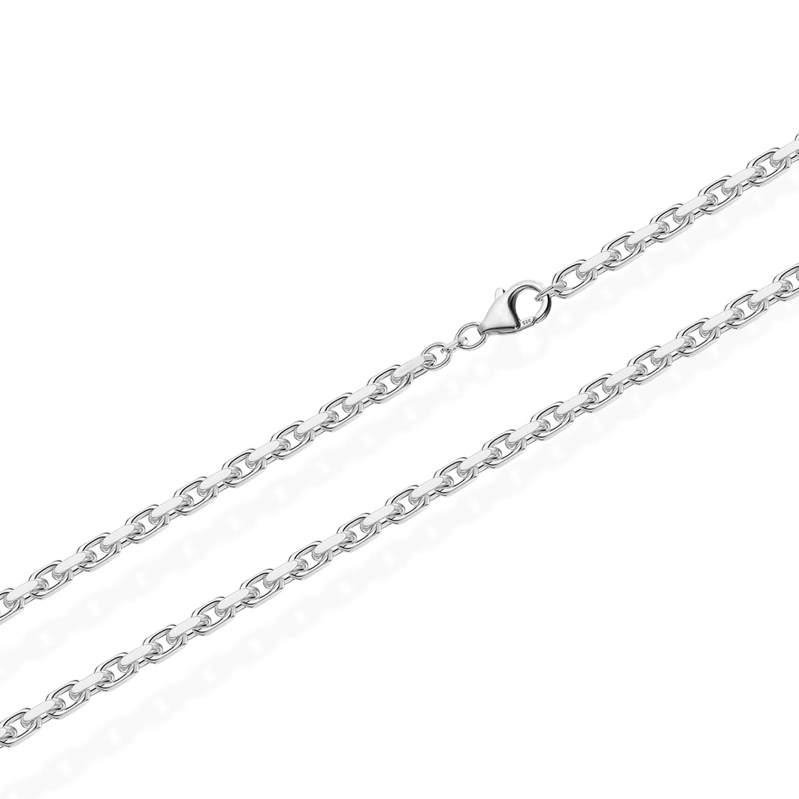 NKlaus Jewellery Ankerkette 925 Silber Collier 42cm 2mm