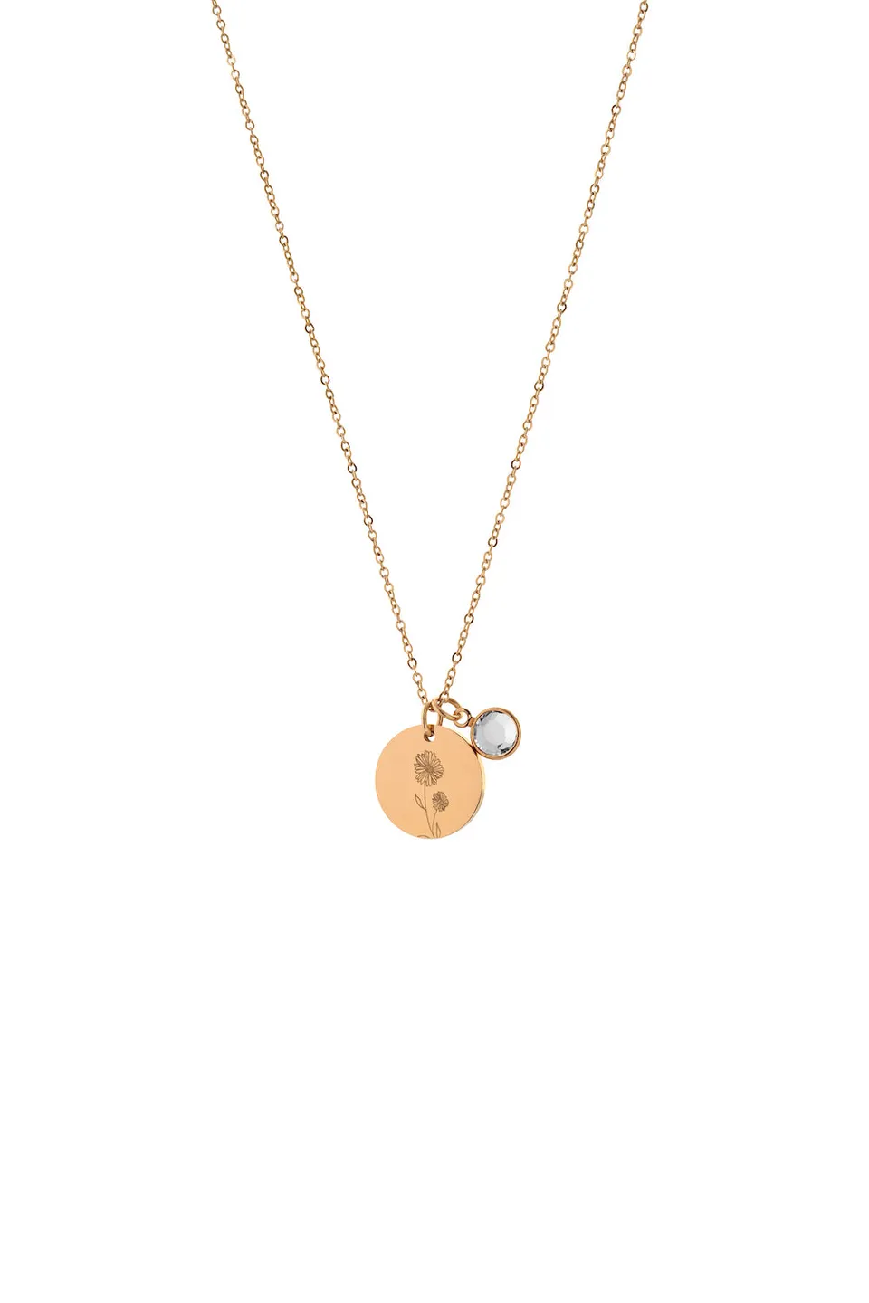 Joy by Corrine Smith April Daisy Halskette Gold Geburtsstein