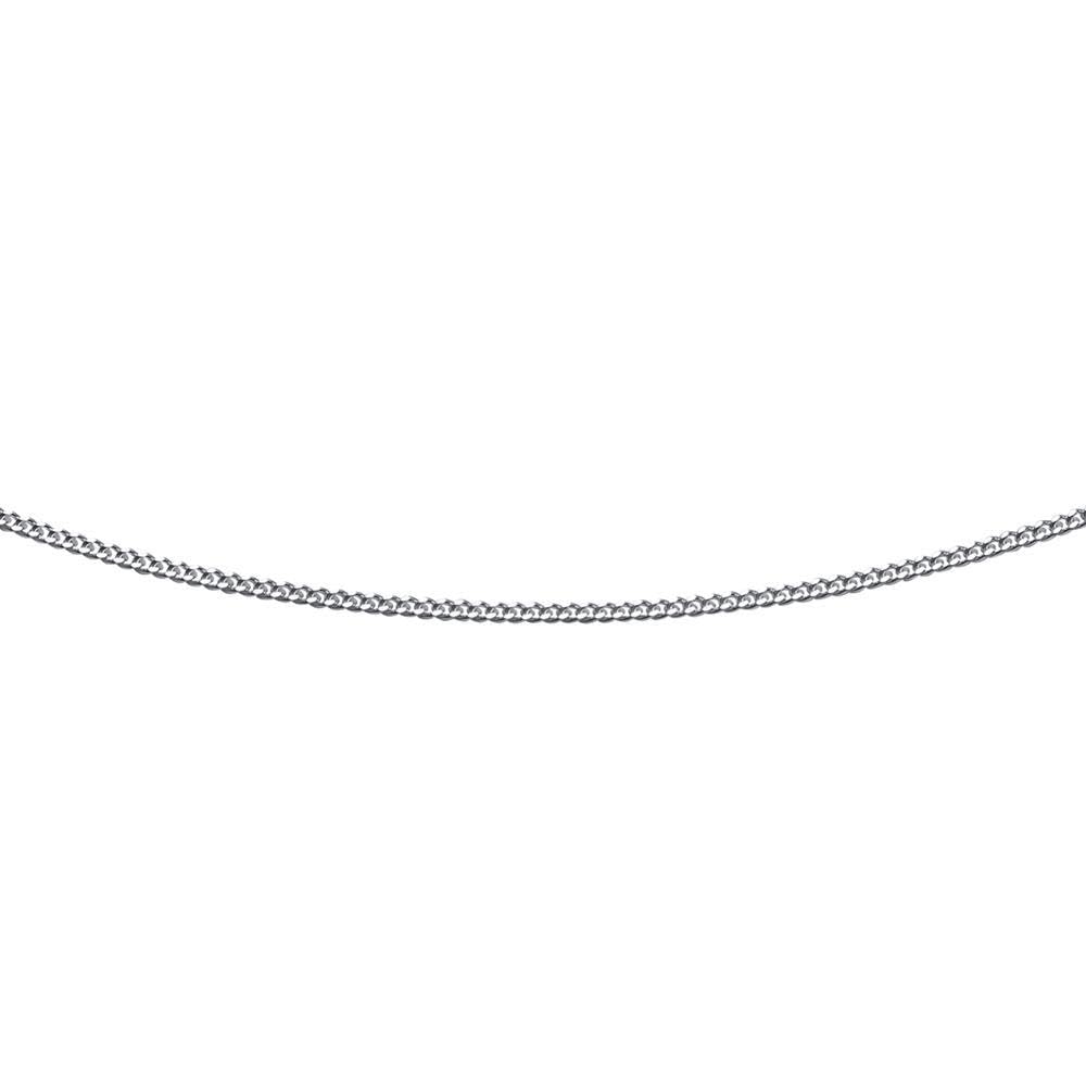 JEWLIX Panzerketten Halskette 925 Silber 50 cm 1 mm