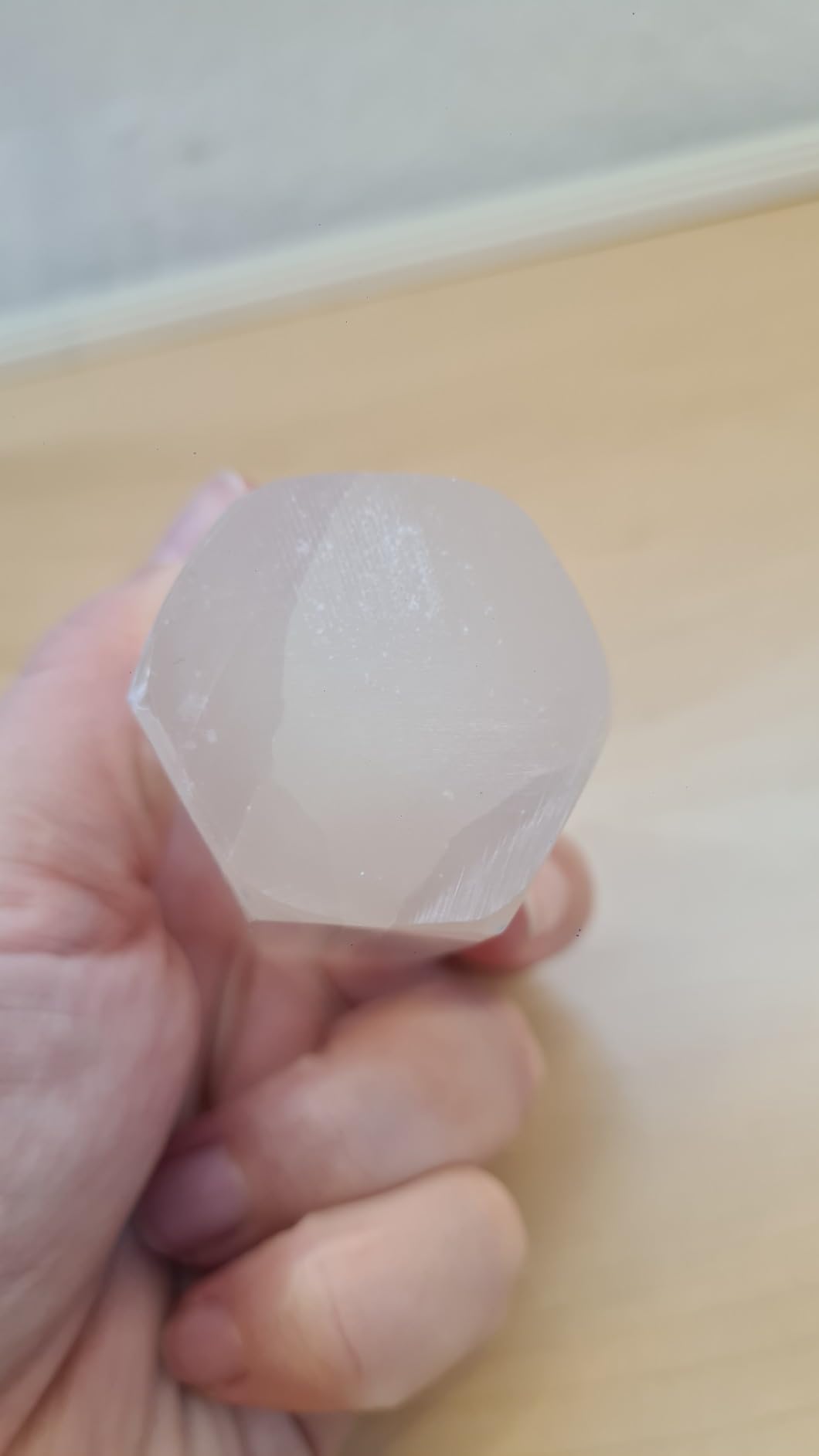 NKlaus Healing Crystals Selenit Prisma 10cm Spitze