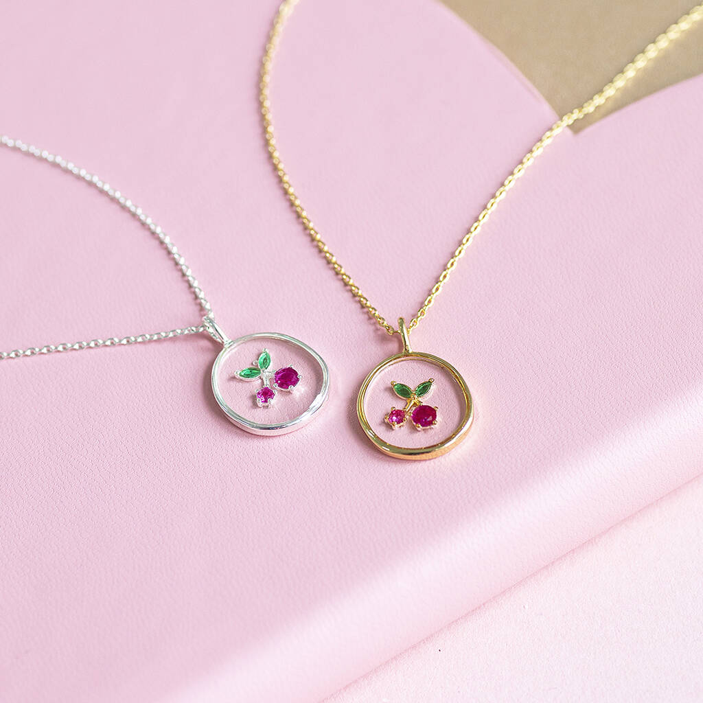 Joy by Corrine Smith Cherry Halskette Gold Kirsche