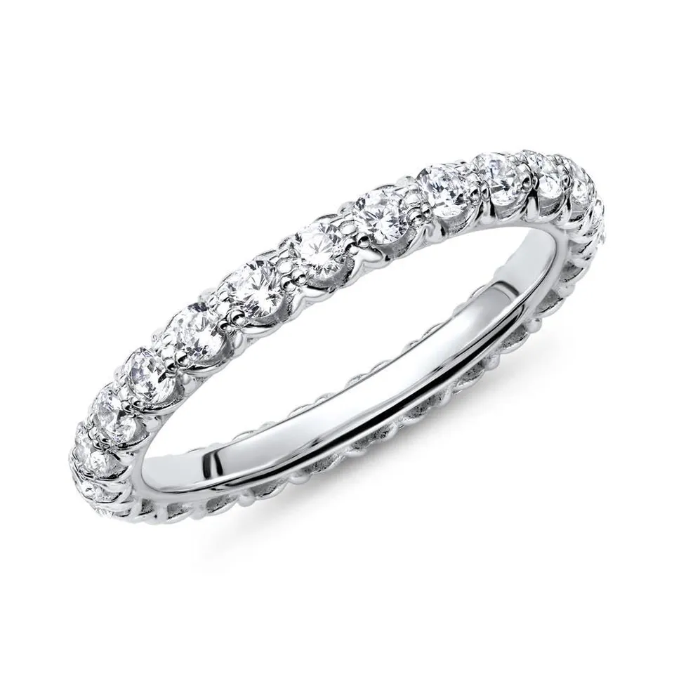 JEWLIX VR0052 Verlobungsring 925 Silber Größe 54 Zirkonia