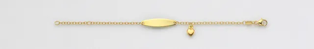 Eugen Rühle ID-Band Herz Armband 16 cm Gelbgold